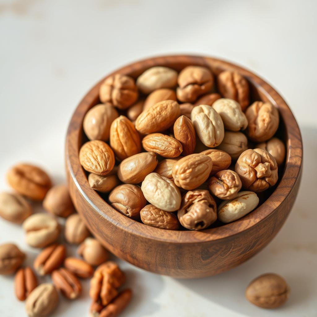 santé&forme Amandes-et-autres-fruits-a-coque-aliments-sains-pour-le-petit-dejeuner 20 Aliments Sains pour le Petit Déjeuner qui Vous Permettront de Bien Commencer la Matinée