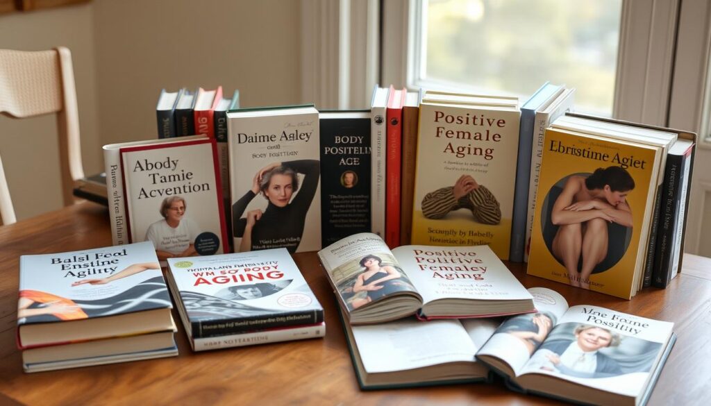 santé&forme Collection-de-livres-et-ressources-sur-lacceptation-positive-du-vieillissement-feminin-1024x585 La peur de vieillir chez les femmes : un phénomène social à déconstruire