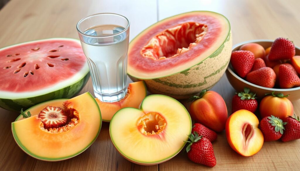 santé&forme Comparaison-de-la-pasteque-avec-dautres-fruits-dete-comme-le-melon-la-peche-et-les-fraises-1024x585 La pastèque : bien plus qu'un fruit d'été, un allié santé à croquer !