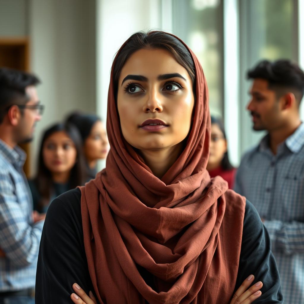 santé&forme Femme-du-Moyen-Orient-face-aux-pressions-familiales-concernant-le-mariage-illustrant-les-defis Femmes célibataires plus heureuses que hommes : Ce que révèlent les études