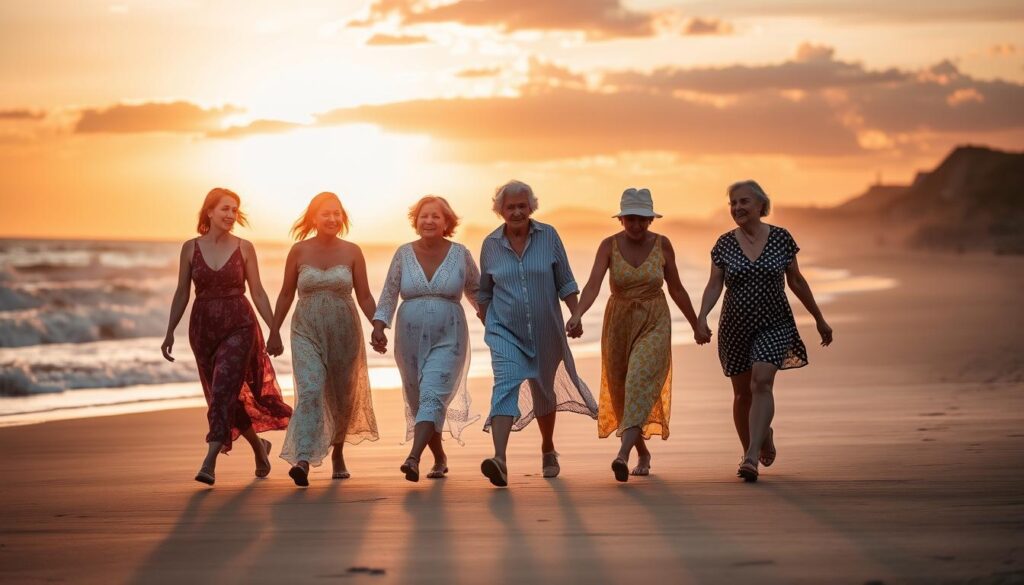 santé&forme Femmes-de-differentes-generations-marchant-ensemble-symbolisant-la-continuite-et-la-beaute-de--1024x585 La peur de vieillir chez les femmes : un phénomène social à déconstruire