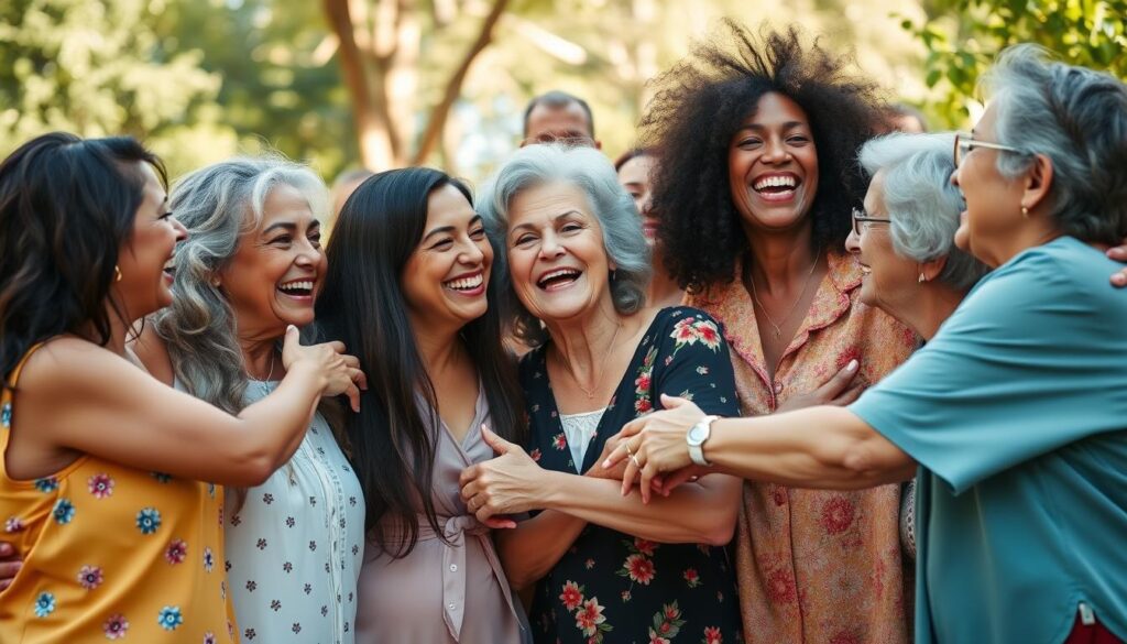 santé&forme Groupe-de-femmes-de-differents-ages-celebrant-ensemble-symbolisant-lacceptation-positive-du-1024x585 La peur de vieillir chez les femmes : un phénomène social à déconstruire