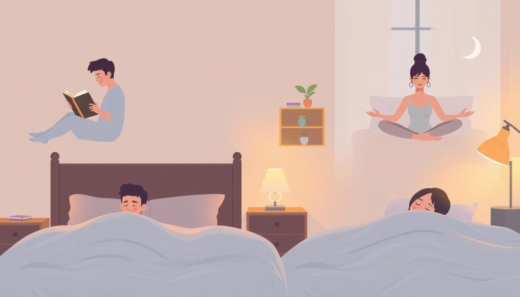 Routine-de-relaxation-pour-eviter-les-reveils-pendant-le-sommeil-1024x585 Ne plus se réveiller pendant son sommeil : 7 solutions efficaces